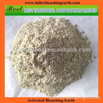 Acid activated white clay for refining animal oil